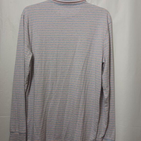 FAHERTY STRIPED LONG SLEEVE MOVEMENT POLO - Picture 4 of 7